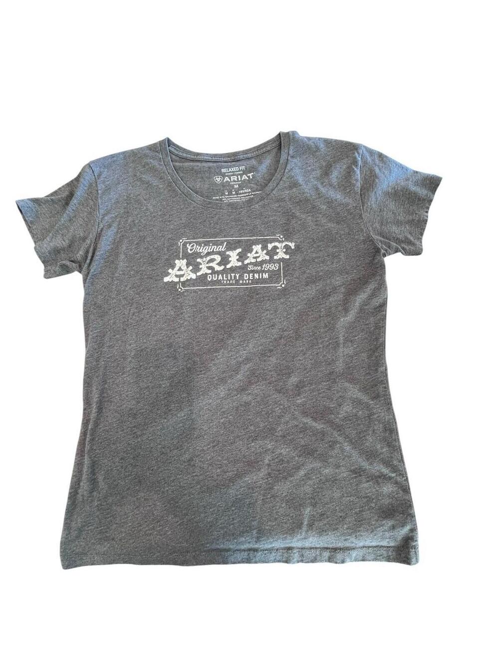 Ariat Shirt Womens Medium Relaxed Graphic Short Sleeve Logo Tee Casual 2921.12